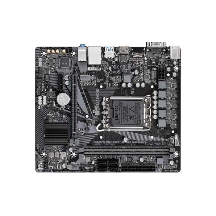 GIGABYTE 9MH61NH3-00-G10 Placa Base Intel H610 Socket 1700 DDR4 Micro ATX M-ATX para PC 3