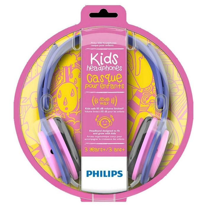 Auriculares de Diadema Philips Rosa Con cable Para niños 1