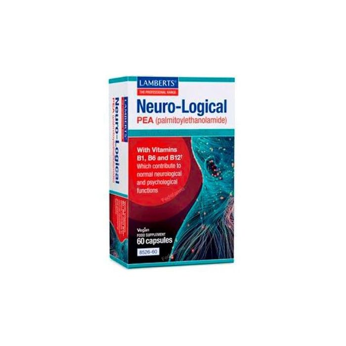 LAMBERTS Neuro-Logical 60 Cápsulas OptiPEA® con Vitaminas B1, B6 y B12 para Función Neurológica y Psicológica Normal