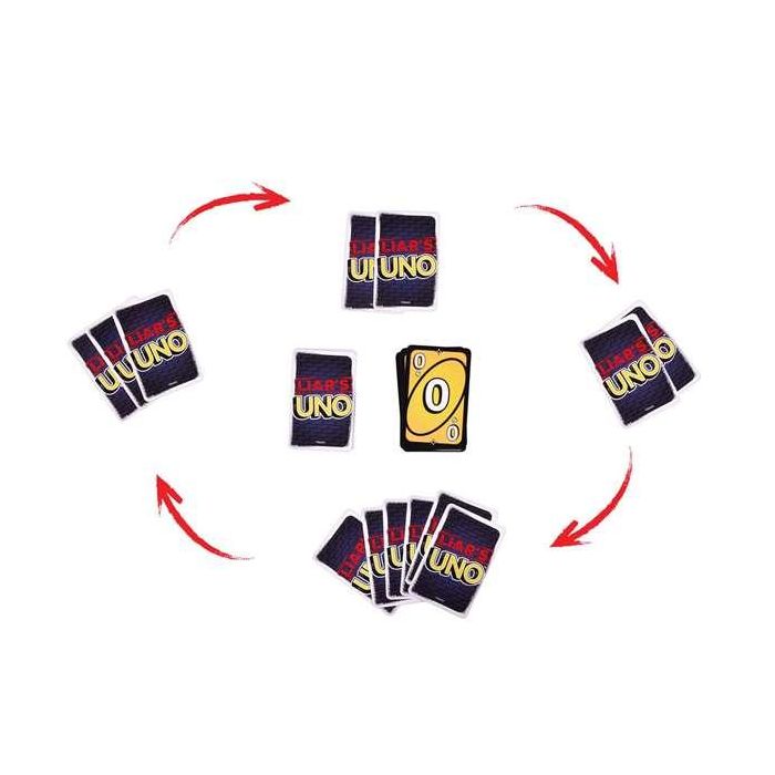 Uno Mentiroso - A partir de 7 años - Apto para niños daltónicos - Mattel Games JLH43