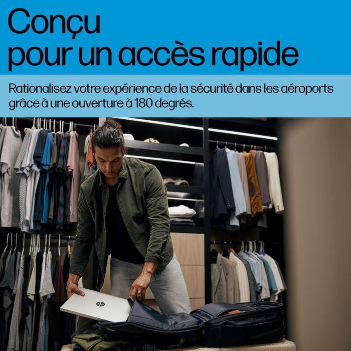 HP Mochila para portátil de 17 pulgadas Travel Plus 30L, Compañero de Viaje, Múltiples Compartimentos para Organización 13