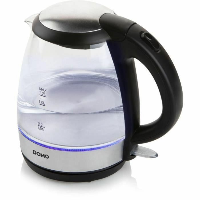 Hervidor DOMO DO9218WK Plateado Acero Inoxidable Cristal 2200 W 1,2 L 12 Hervidor DOMO DO9218WK Plateado Acero Inoxidable Cristal 2200 W 1,2 L 12