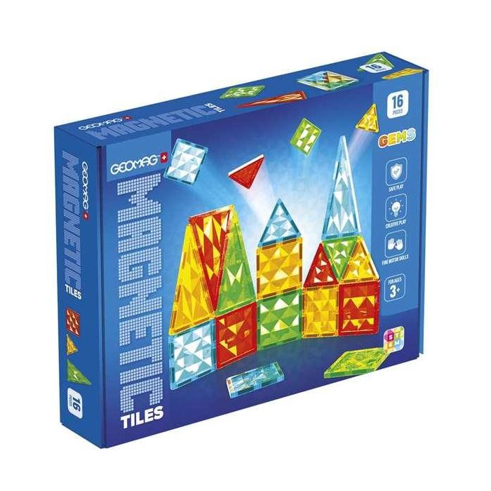 Juego geomag magnetic tiles gems 16 Juego geomag magnetic tiles gems 16