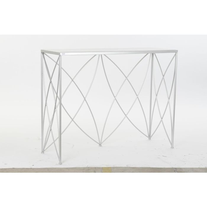 DKD Home Decor Consola Plateado Blanco Metal y Mármol 33 x 78 x 100 cm 6