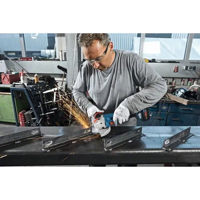 Bosch Professional Amoladora GWX 18V-15 C Kit con 2 Baterías 5.5Ah ProCORE18V, Cargador GAL 1880 CV y L-Boxx 3