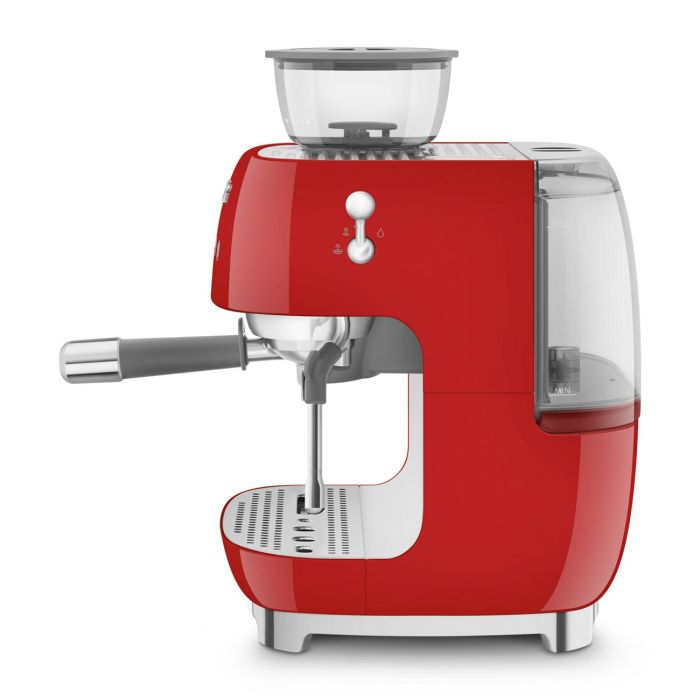 Smeg Espresso Machine 50'Style With Integrated Grinder Red EGF03RDEU 1