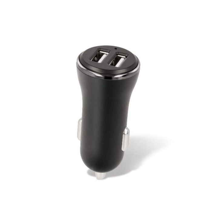 FOREVER GSM099056 Cargador Coche CC-03 Dual USB con Cable Lightning para iPhone 8 y Compatibles