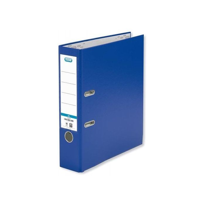 Elba Archivador Palanca A4 Cartón Forrado PP Lomo Ancho Rado Azul