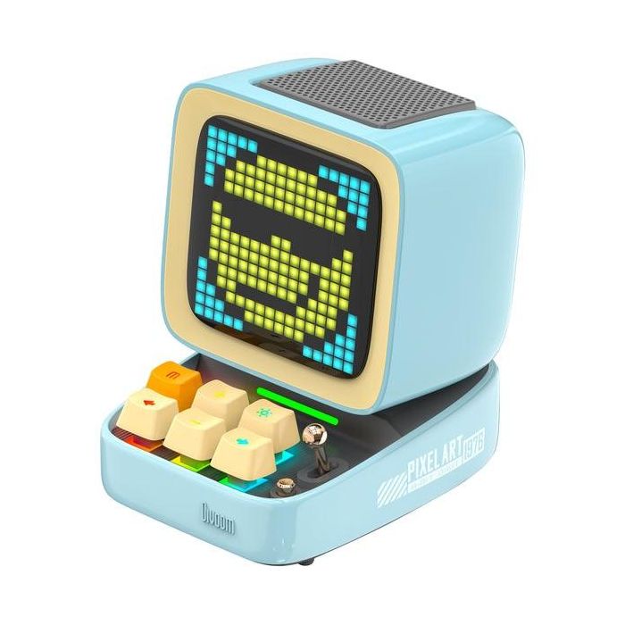 Divoom Ditoo Pro Altavoz Portátil Estéreo Bluetooth Azul con Pantalla LED Integrada, 8h Batería