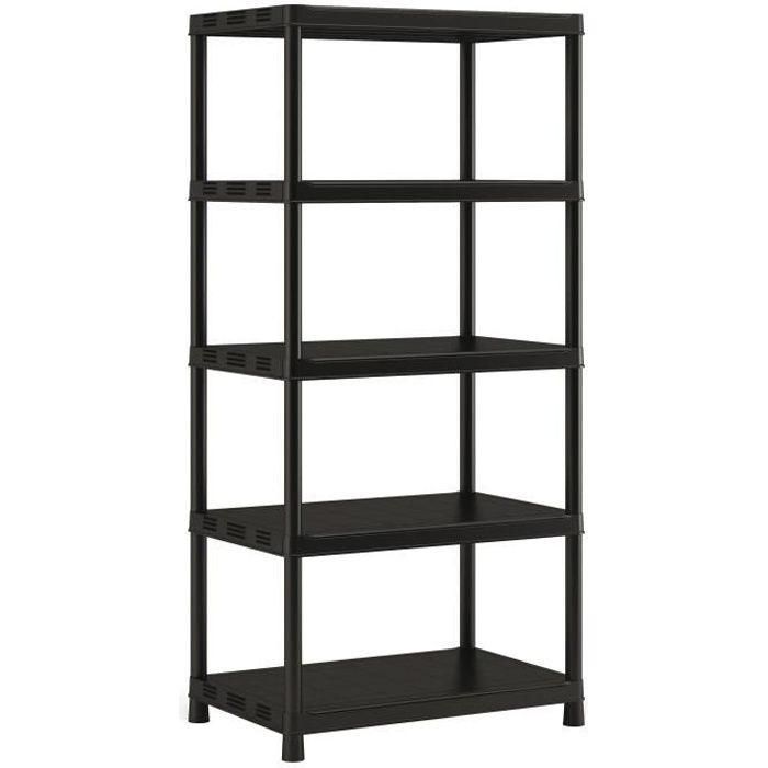 KIS Plus XL/5 Estante de Almacenamiento Resistente 5 Estantes 90x60x187cm 80kg/Estante Negro con 10 Accesorios Portaherramientas KIS Plus XL/5 Estante de Almacenamiento Resistente 5 Estantes 90x60x187cm 80kg/Estante Negro con 10 Accesorios Portaherramientas