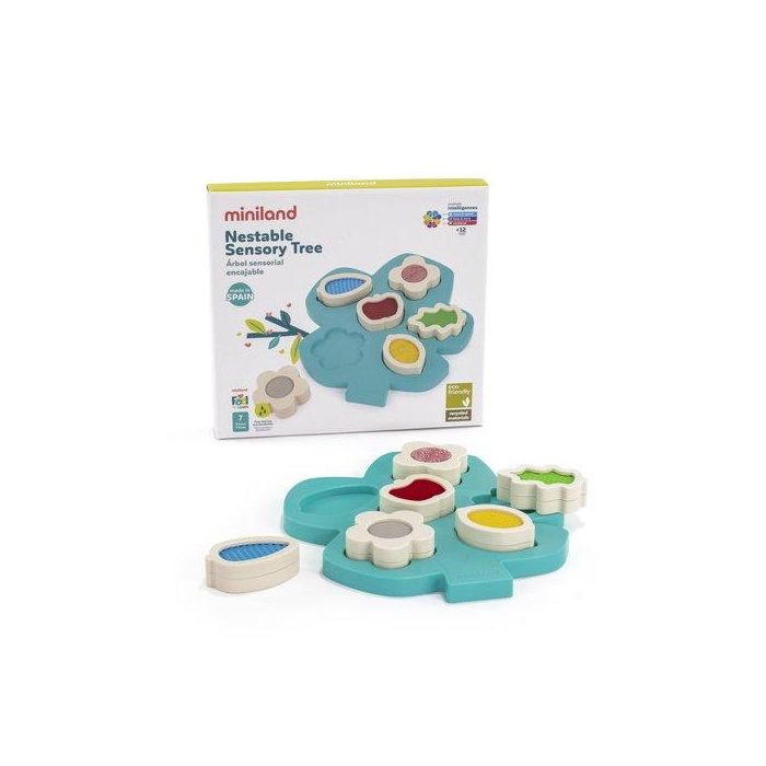 Juego Educat.Miniland Arbol Sensorial Encajable (1-2 Años)