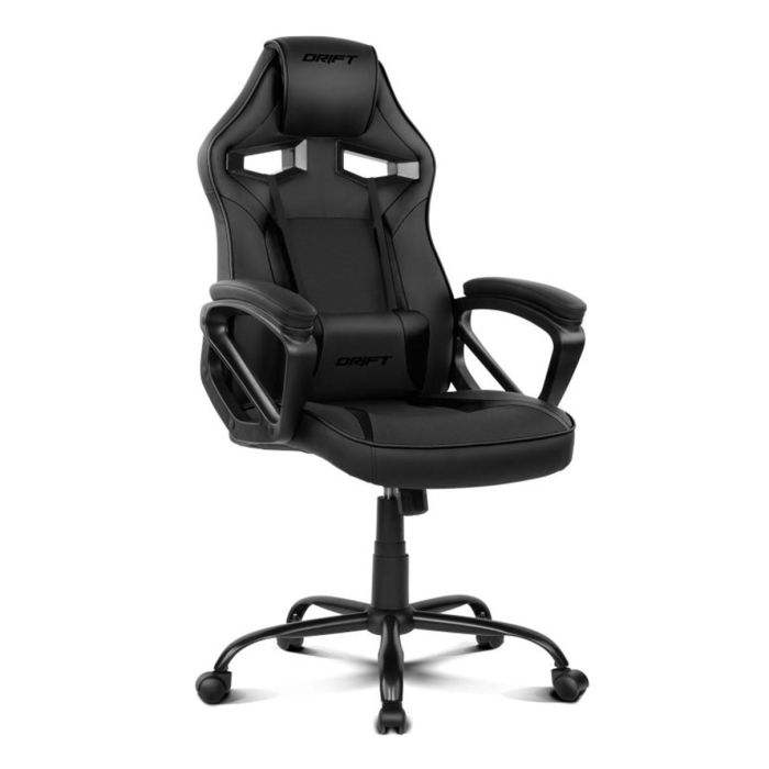 Drift DR50 Silla Gaming PC Acolchada con Reposabrazos, Pistón Clase 4, Ergonómica, Cojines Lumbar y Cervical, Negra 0 Drift DR50 Silla Gaming PC Acolchada con Reposabrazos, Pistón Clase 4, Ergonómica, Cojines Lumbar y Cervical, Negra 0