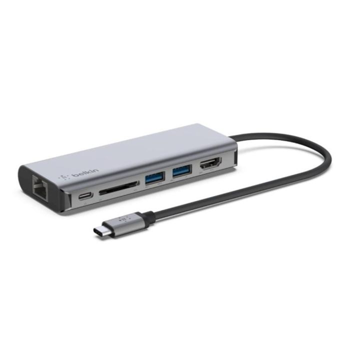 Hub USB Belkin AVC008BTSGY Plateado 0 Hub USB Belkin AVC008BTSGY Plateado 0