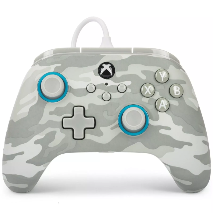 Power A Advantage Mando con Cable para Xbox Series X|S, Artic Camo XBGP0187 - 2 Botones Programables, Vibración Doble, Cable USB-C 3m Power A Advantage Mando con Cable para Xbox Series X|S, Artic Camo XBGP0187 - 2 Botones Programables, Vibración Doble, Cable USB-C 3m