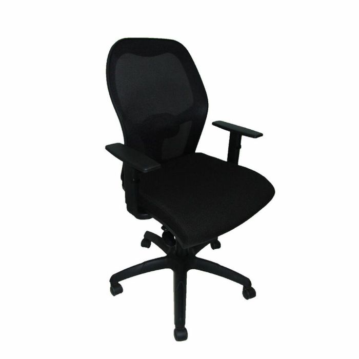 Piqueras Y Crespo Silla Jorquera Malla Negra Asiento Bali Negro Con Traslak Piqueras Y Crespo Silla Jorquera Malla Negra Asiento Bali Negro Con Traslak