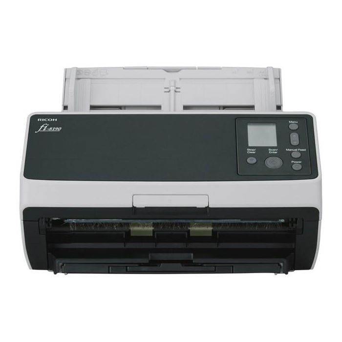 Ricoh fi-8190 Escáner Documentos - 90 ppm, Escaneo Dúplex, ADF + Alimentación Manual, Gris/Negro 1
