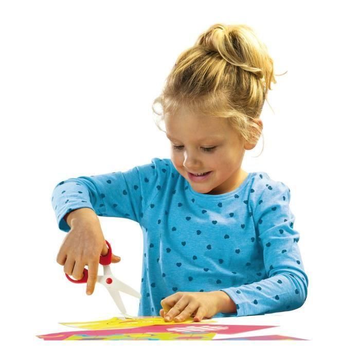 Ses Creative Aprendo a cortar Mega Kit - Incluye 48 hojas preimpresas listas para cortar y tijeras especiales - Para niños y niñas +3 años 2