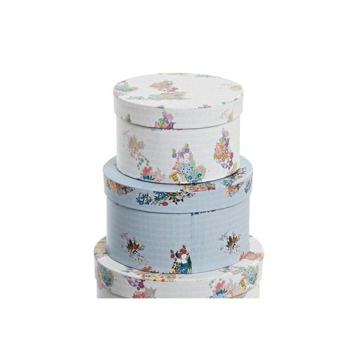 Caja Urban DKD Home Decor Azul Blanco 37.5 x 18 x 37.5 cm Set de 10 1 Caja Urban DKD Home Decor Azul Blanco 37.5 x 18 x 37.5 cm Set de 10 1
