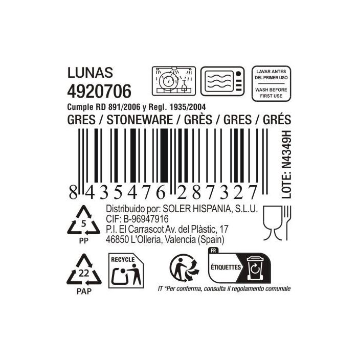Bol Lunas 500 cc 13 cm - Inde (18 Unidades) 4 Bol Lunas 500 cc 13 cm - Inde (18 Unidades) 4