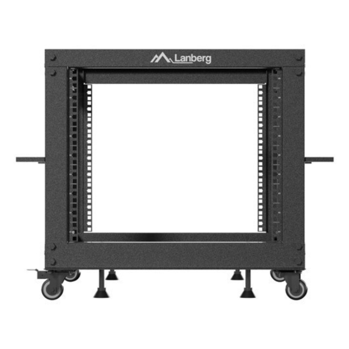 Lanberg Armario Rack Abierto 19" 9U Independiente para Servidores y Red 600kg Negro con Ruedas y Profundidad Ajustable 4 Lanberg Armario Rack Abierto 19" 9U Independiente para Servidores y Red 600kg Negro con Ruedas y Profundidad Ajustable 4
