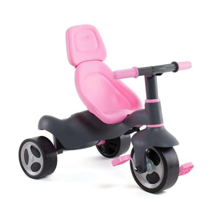 Molto Urban Trike Triciclo Rosa con Palo, Cinturón, Bolsa y Rueda de Goma 98 cm 7