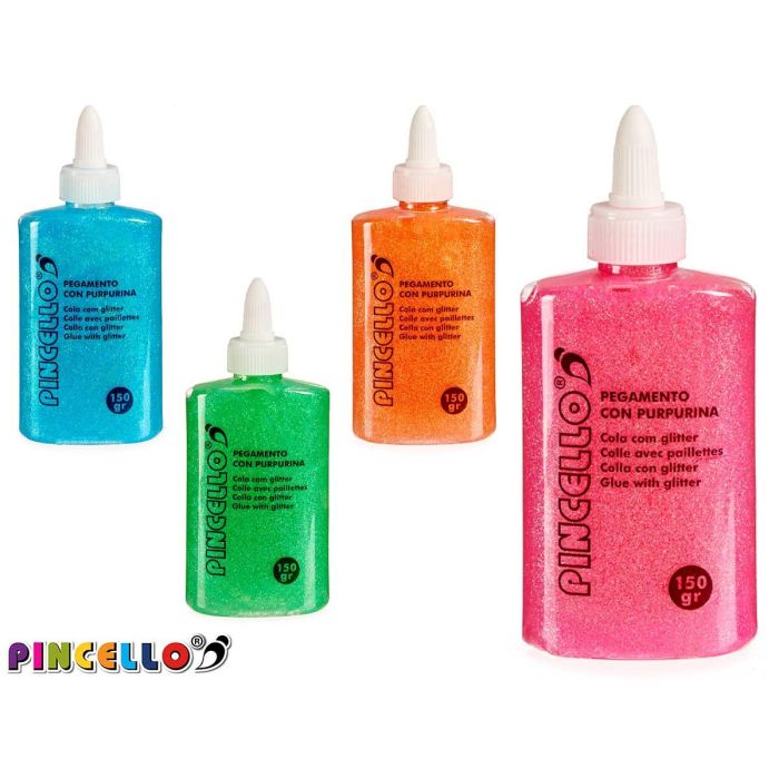 Cola Purpurina 4Col Claros Pincello 3X14CM (24 Unidades) 1 Cola Purpurina 4Col Claros Pincello 3X14CM (24 Unidades) 1