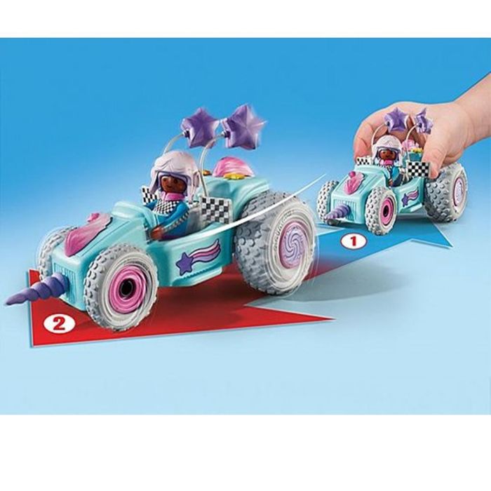 Vehículo Racing Unicornio Funstars 71635 Playmobil 3 Vehículo Racing Unicornio Funstars 71635 Playmobil 3