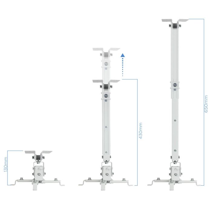 Soporte de Techo para Proyector TooQ PJ2012T-W/ Inclinable/ hasta 20kg 1 Soporte de Techo para Proyector TooQ PJ2012T-W/ Inclinable/ hasta 20kg 1