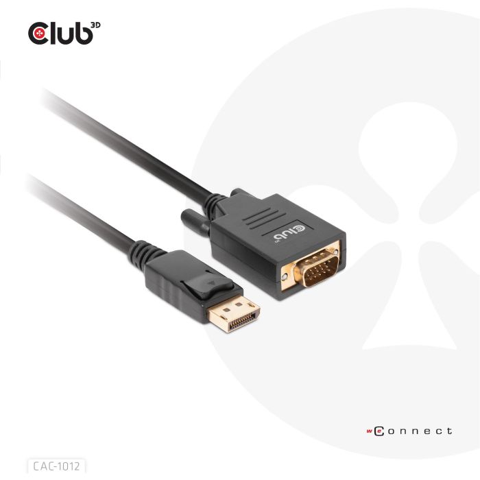 Club3D Kabel DisplayPort > VGA St/St 2m retail 1 Club3D Kabel DisplayPort > VGA St/St 2m retail 1