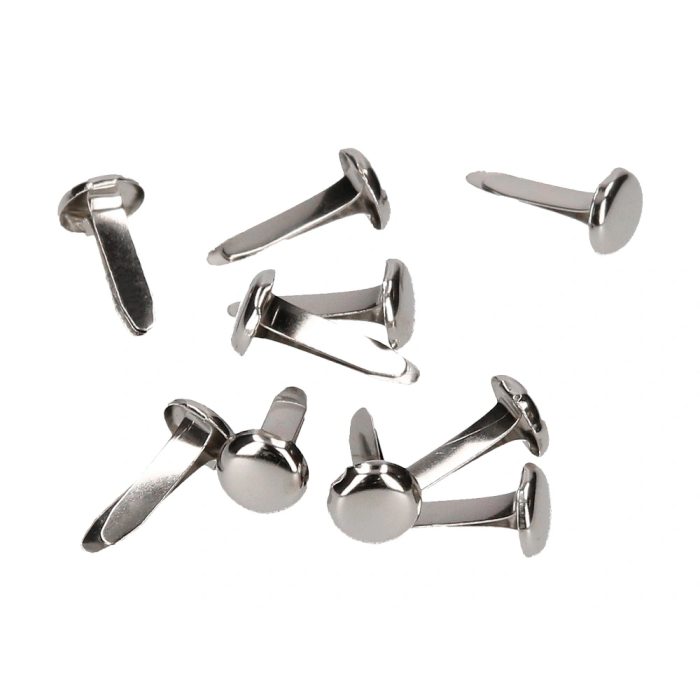 Liderpapel Encuadernadores Niquelados n.2 17 mm Caja de 100 Unidades Metal 1