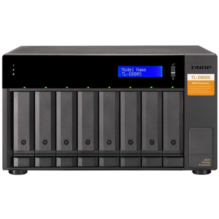 QNAP TL-D800S 8-bay Desktop SATA JBOD Expansion Unit 1