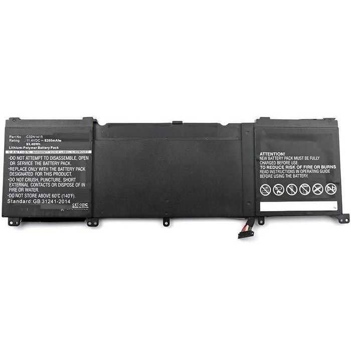 CoreParts Laptop Battery for Asus 93.48Wh Li-Pol 11.4V 8200mAh Black, N501JW, N501VW, UX501JW, UX501JW4720, UX501JW-CN245P, UX501JW-CN245R, UX5 CoreParts Laptop Battery for Asus 93.48Wh Li-Pol 11.4V 8200mAh Black, N501JW, N501VW, UX501JW, UX501JW4720, UX501JW-CN245P, UX501JW-CN245R, UX5