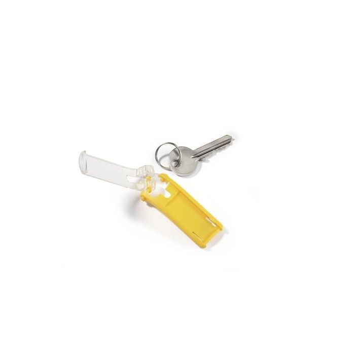 DURABLE Llaveros Key Clip amarillos (6 unidades) – 25 mm ancho x 68 mm alto 4 DURABLE Llaveros Key Clip amarillos (6 unidades) – 25 mm ancho x 68 mm alto 4