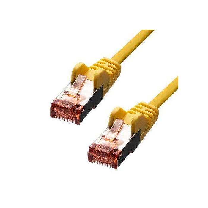 ProXtend CAT6 F/UTP CCA PVC Ethernet Cable Yellow 20cm ProXtend CAT6 F/UTP CCA PVC Ethernet Cable Yellow 20cm