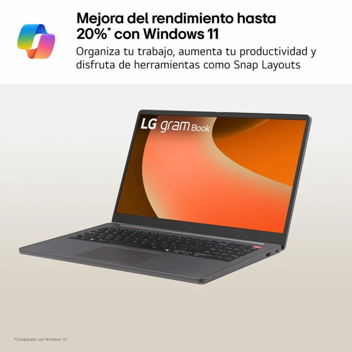 Laptop LG 15U50T-G.AA56B Qwerty Español 15" 16 GB RAM 512 GB SSD 2