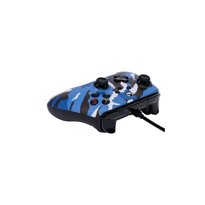 Power A 1525941-01 Mando con Cable Enhanced para Xbox Series X|S, Camuflaje Azul, Xbox One y Windows 10/11 5