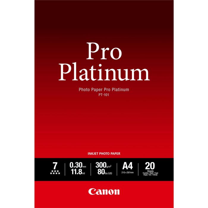 Canon 2768B016 Papel Fotográfico Brillo 300 g/m² A4 20 Hojas