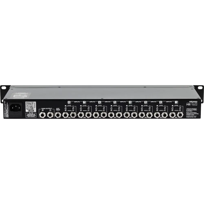 Algamaudio Mezclador de 8 Canales Estéreo Rackeable con Entradas Balanceadas 3