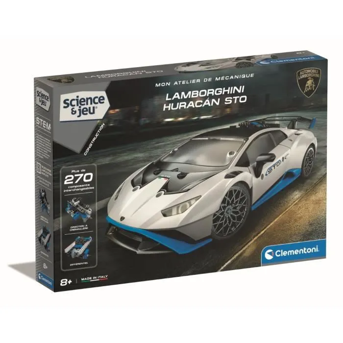 Clementoni Lamborghini Huracan STO para construir - Ruedas orientables - Manual ilustrado y aplicación 3D - CLE8005125528356 Clementoni Lamborghini Huracan STO para construir - Ruedas orientables - Manual ilustrado y aplicación 3D - CLE8005125528356