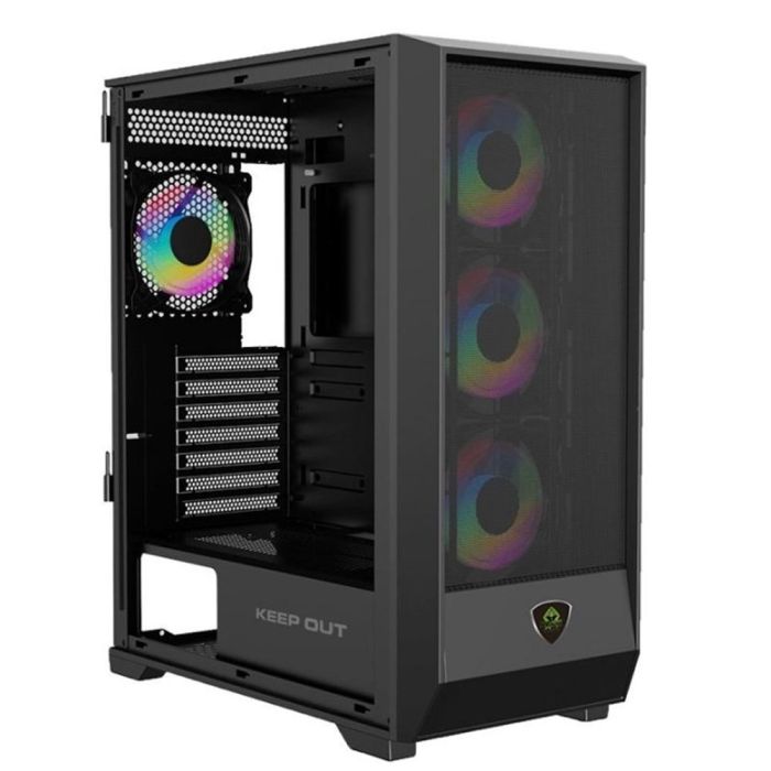 Keep Out XC-501 MESH Torre Gaming ATX/Micro-ATX/ITX con Cristal Templado ARGB y Panel Frontal Mesh, USB-C 0 Keep Out XC-501 MESH Torre Gaming ATX/Micro-ATX/ITX con Cristal Templado ARGB y Panel Frontal Mesh, USB-C 0