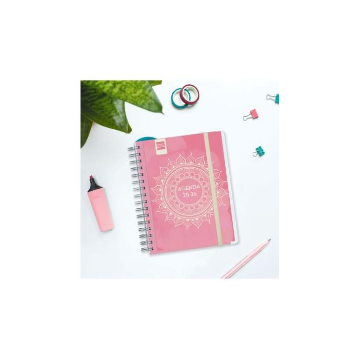 Finocam Agenda Docente Magistral Personalizable Espiral Doble 4º Svh Mandala 2025-2026, Tapas de Polipropileno, Papel Reciclado Finocam Agenda Docente Magistral Personalizable Espiral Doble 4º Svh Mandala 2025-2026, Tapas de Polipropileno, Papel Reciclado