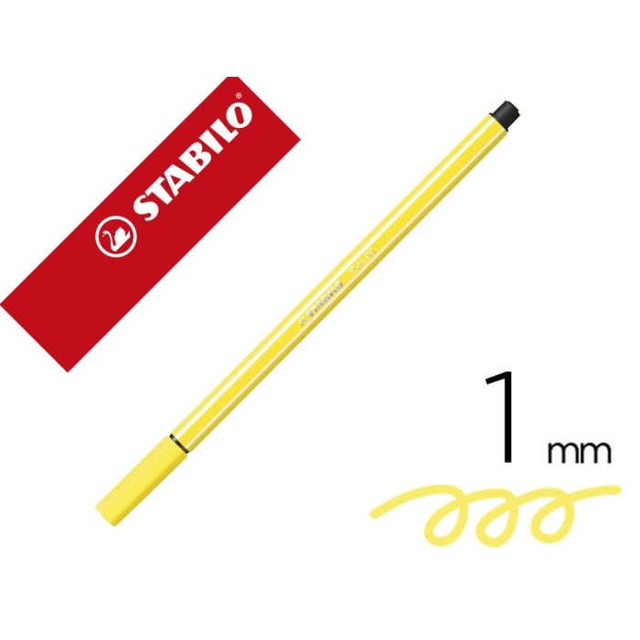 Stabilo Rotulador Pen 68 Amarillo Limón Caja 10 Ud