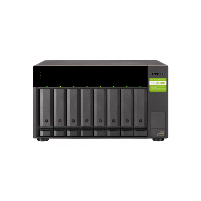 QNAP TL-D800C caja para disco duro externo Carcasa de disco duro/SSD Negro, Gris 2.5/3.5" 1 QNAP TL-D800C caja para disco duro externo Carcasa de disco duro/SSD Negro, Gris 2.5/3.5" 1