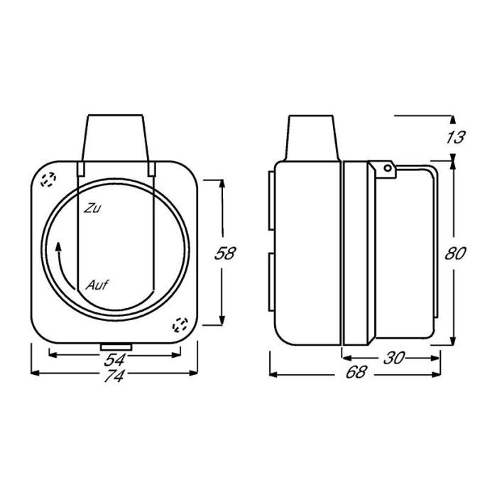 BUSCH-JAEGER 2083-0-0343 Enchufe con Klappdeckel IP66 CEE 7/3 Azul/Gris 250V 16A para Serie 2000 WDI