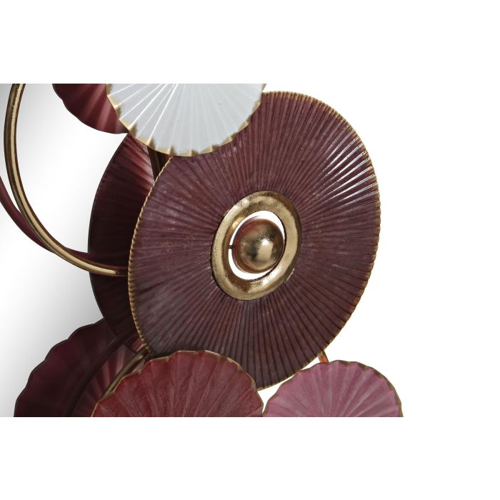 DKD Home Decor Espejo Moderno Rosa Oscuro Dorado Metal y Espejo 8 x 71 x 116 cm 2