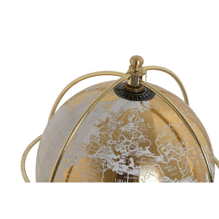 Globo Terraqueo Vintage DKD Home Decor Dorado Blanco 12 x 28 x 12 cm 2