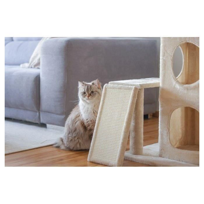Rascador para gatos 100 cm - ALESSIA - KERBL - Suave - Nicho de dos pisos 2 Rascador para gatos 100 cm - ALESSIA - KERBL - Suave - Nicho de dos pisos 2