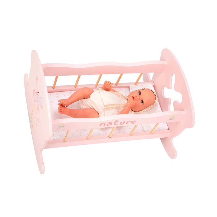 Muñecas Arias Cama Balancín Nature para Muñecas 50x39,5x29,5 cm (Edad +3 Años) 2 Muñecas Arias Cama Balancín Nature para Muñecas 50x39,5x29,5 cm (Edad +3 Años) 2