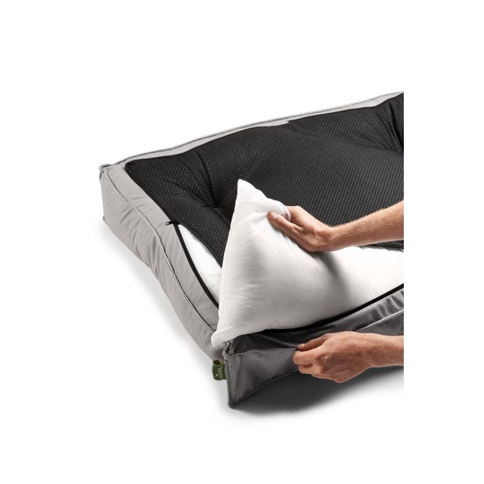 Hunter Cama para Perros Acolchada Lancaster 120x90 cm Marrón. Comodidad superior, funda de poliéster lavable a 30°C y relleno extraíble. 2 Hunter Cama para Perros Acolchada Lancaster 120x90 cm Marrón. Comodidad superior, funda de poliéster lavable a 30°C y relleno extraíble. 2