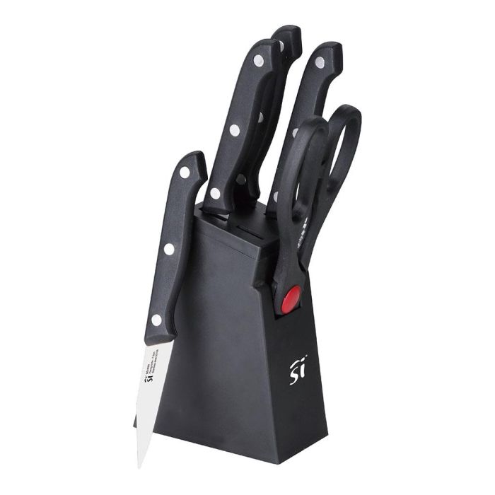 Juego de 6 piezas cuchillos de cocina + tacoma acero inox sg-4181 san ignacio Juego de 6 piezas cuchillos de cocina + tacoma acero inox sg-4181 san ignacio